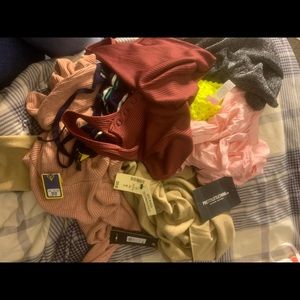 Bundles of clothes